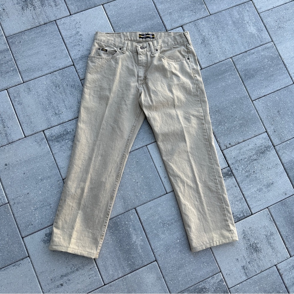 Lee Straight Fit 34 x 29 Lightwash Tan Jeans